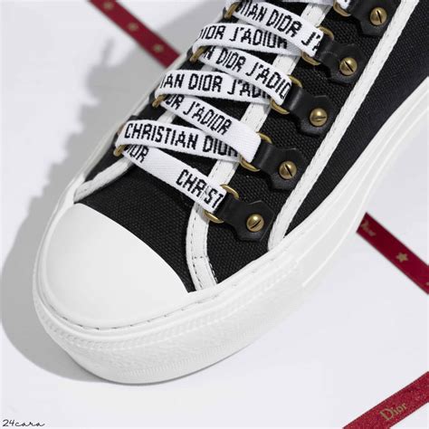 walk n dior low top sneaker in black canvas price|walk n Dior sneakers review.